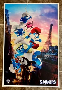 Mini póster original de la película SMURFS 12"x18" DS 2025 - casi nuevo/como nuevo (vertical) - Imagen 1 de 2