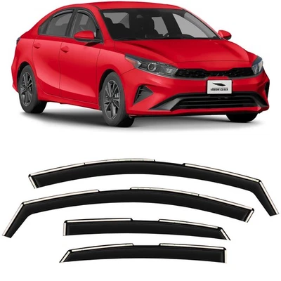 Parasoles de lluvia protectores de viento para Kia Forte 2019-2024 irrompibles Foto 1 de 4