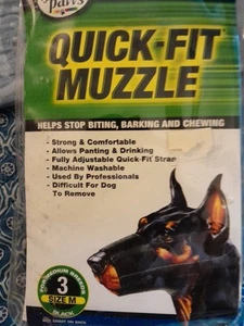Hocico Four Paws Quick Fit Nuevo Talla 3 Razas Medianas Negro - Imagen 1 de 2