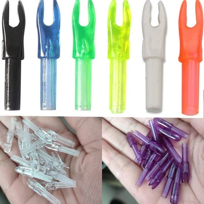 50Pcs Insert Arrow Nocks 4.2mm Plastic Arrow Tails Shaft Arcehry Bow Hunting DIY - Image 1 of 4