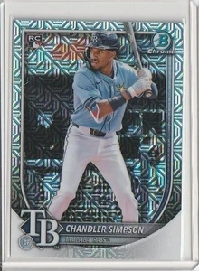 2025 Bowman Chrome Mojo rifrattore Rookie #18 Chandler Simpson Tampa Bay Rays - Foto 1 di 1