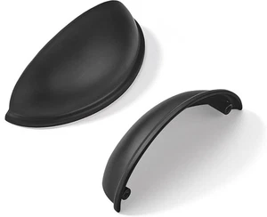 10 Stück 3" Schubladengriffe Matt Schwarz Schrank Tasse Griffe Küche Hardware Kabine... - Bild 1 von 2