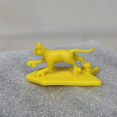 Ficha de gato de plástico amarillo de repuesto para juego Monopoly Speed Edition Foto 1 de 4