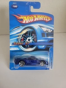 2006 Hot Wheels SALEEN S7 Blue w/Chrome PR5 Spoke Wheels Card Bottom DAMAGED - Picture 1 of 5