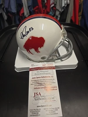 Andre Reed JSA SIGNED AUTOGRAPHED Buffalo Bills Mini Helmet Throwback Retro - Image 1 of 4