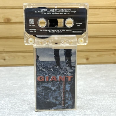 Last of the Runaways by Giant (CASSETTE TAPE, 1989, A&M) Foto 1 de 3