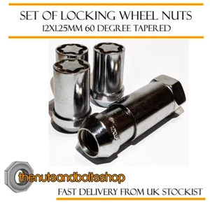 Tuner Silver Locking Wheel Nuts 12x1.25 Bolts Tapered For Nissan GT-R 08-19 - Picture 1 of 1