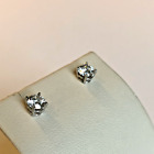 Diamond Studs .75 Ct 14K White Gold Earrings H, SI2 NEW