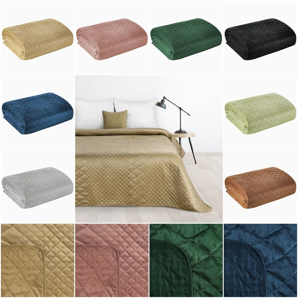 Eleganter Überwurf Schlafzimmer Wohnzimmer Bettüberwurf Couchdecke Sommerdecke - Bild 1 von 1