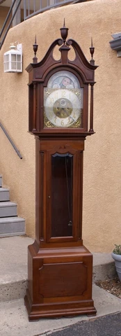 Antique Cherry Wood ELLIOTT LONDON LongCase Grandfather Clock Cover