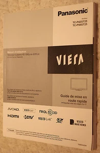 PANASONIC TC-P42GT25 TC-P50GT25 OEM TV OWNERS MANUAL ENGLISH - Picture 1 of 1