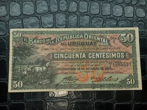 Billete Uruguay 50 Centesimos 1934 - Imagen 1 de 5