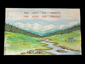 Tibetan Tibet Art Paper Folk Art Drawing Buddhist Asian 9.5 x 16 Original 1970's - Picture 1 of 9