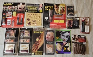 12 SFX Halloween Makeup Kits Prosthetic Latex 3D Scar Woochie Rubies Fun World - Picture 1 of 14