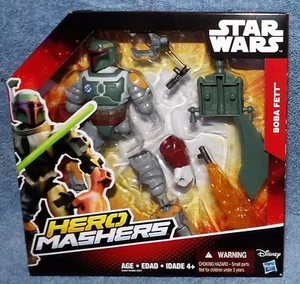 STAR WARS HERO MASHERS BOBA FETT SET EDADES 4+ - Imagen 1 de 6