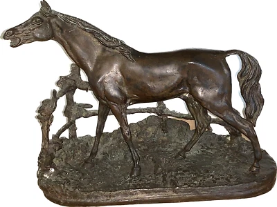 French Pierre- Jules Mêne Arabian Stallion Bronze Equestrian Horse Statue - Image 1 of 4