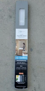 Mainstays Room Darkening WHITE 29" W x 64" L 1 Inch Vinyl Mini Blind - Picture 1 of 1