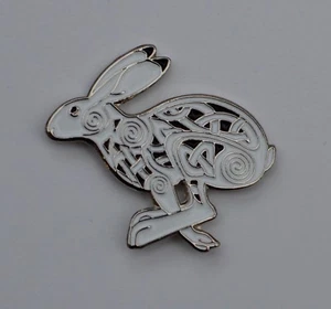 Celtic Hare Quality Enamel Pin Badge - Picture 1 of 1