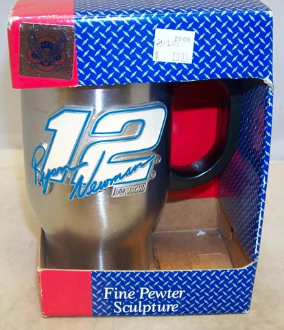 VINTAGE GREAT AMERICAN #12 RYAN NEWMAN SIGNATURE NASCAR TUMBLER PEWTER LOGO Cover