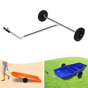 Boat Trailer Dolly Aluminum Alloy Inflatable Boat Kayak Sailboat Trailer Mover - Picture 1 of 24