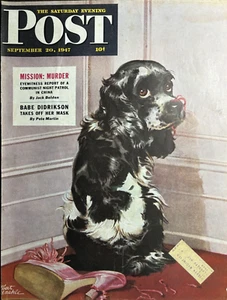 1947 Albert Staehle Saturday Evening Post Butch Original Magazine Cover Only - Picture 1 of 1