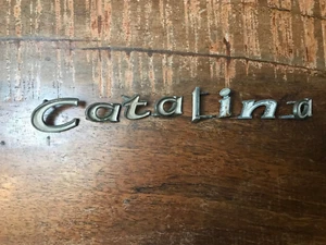 Vintage Pontiac Catalina Emblem Letters 1/4" - 1/2" - Foto 1 di 5