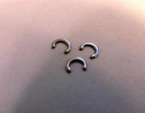 1 Dozen .223 5.56mm Cover Hinge C-Clip HARDENED SS MIL-SPEC--MADE IN USA - Picture 1 of 4