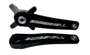 Bombshell Ratchet 2-Piece BMX Crankset 180mm Black 7075 aluminum 24 mm shaft - Picture 1 of 2