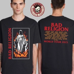 Bad Religion Burn Tee World Tour 2025 Two Sides Unisex T-Shirt - Picture 1 of 3