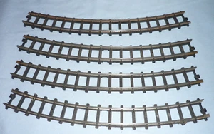 TRIANG OO GAUGE 4 PIECES OF SINGLE CURVED TRACK SERIES 3 R195 - Picture 1 of 1