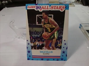 1989-90 Fleer Stickers  #8 - Dale Ellis - Seattle SuperSonics  89-023 - Picture 1 of 2