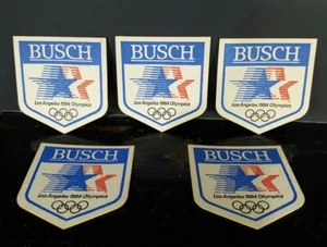 Vintage Beer Coasters Anheuser-Busch 1984 Los Angeles OLYMPICS Games (Lot of 5) - Picture 1 of 7