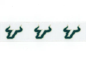 University of South Florida Bulls USF 7/8" Grosgrain Ribbon  - Picture 1 of 1