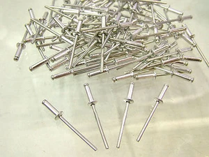100 Pop Blindschnieten Aluminium/Stahl 4 mm x 10 mm - Bild 1 von 3