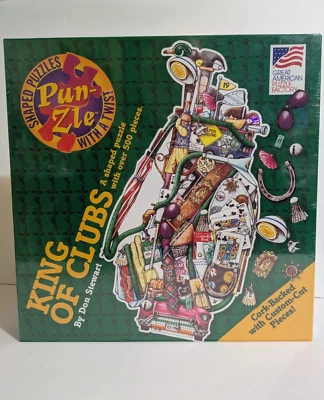 Пазл в форме короля клюшек 500 шт. тематический пробковый перфоратор для гольфа - Изображение 1 из 4