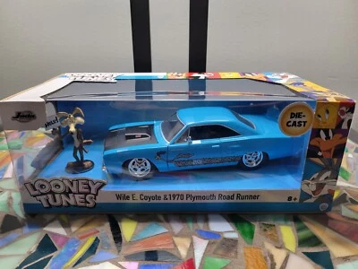 1:24 - 1970 Plymouth Road Runner & Wile E. Coyote - Looney Tunes - Jada литая - Изображение 1 из 4