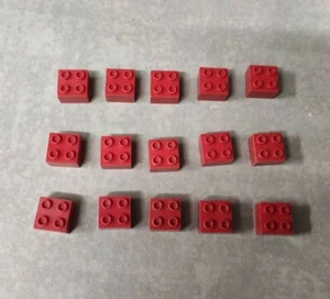 Lego 15x Minitalia Brick 2x2 rot Vintage - Bild 1 von 2