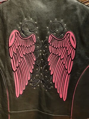 Unik Womens Leather Motorcycle Biker Vest Siz L NWT - Image 1 of 4