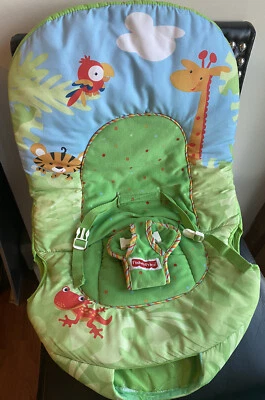 Fisher Price Rainforest Baby Bouncer • Cubierta de asiento de tela almohadilla pieza de repuesto Foto 1 de 4
