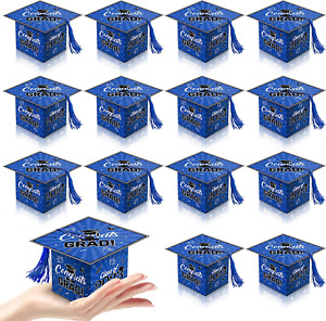 Graduation Party Favor 36 PCS Graduation Candy Boxes Blue and Black Class of 202