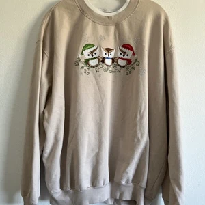 Vintage Grandma Sweatshirt Women's Crewneck Christmas Owls 90s Size 2XL - Picture 1 of 4