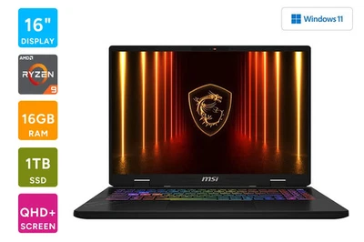 MSI Crosshair D7WFKG-039AU 16" QHD+ 240Hz Ryzen 9 RTX 5060 Gaming Laptop (16GB, - image 1 of 4