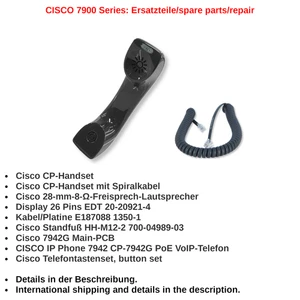 CISCO 7900 Series CP-handset/Ersatzteile/spare parts/repair IP/PoE VoIP-Telefone - Bild 1 von 15