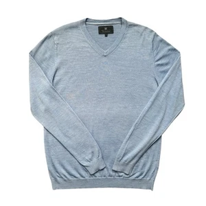 Blue Marks & Spencer Merino Wool Jumper Sweater Mens Large - Picture 1 of 7