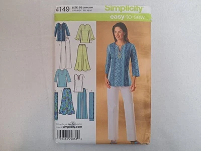 Simplicity Pattern - Women's Skirt, Pants, Tunic, & Scarf (20W-28W) #4149 - UC - Image 1 of 4
