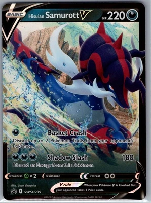 Hisuian Samurott V SWSH239 Sword & Shield Promo - Pokemon Card - NM - Image 1 of 2
