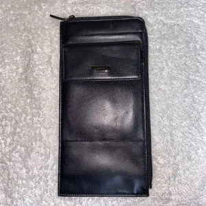 GUCCI Reisepassetui Leder Schwarz Kartenetui Reiseaccessoires Elegant C413 - Bild 1 von 11