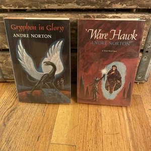 Andre Norton GRYPHON GLORY / WARE HAWK Lot of 2 Stated First 1st Editions HC DJ - Picture 1 of 20
