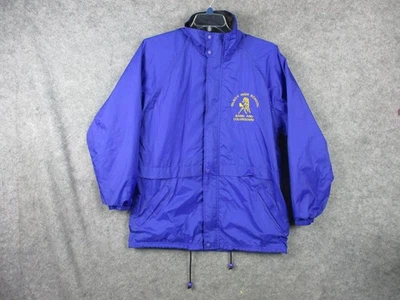 Rawlings Jacket Mens Medium Blue Gilroy High School Band Colorguard Windbreaker - Image 1 of 4