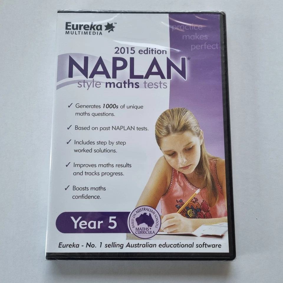 NAPLAN Style Maths Tests (2015 Edition) Year 5 Australian Education (PC CD-Rom) - Image 1 of 4